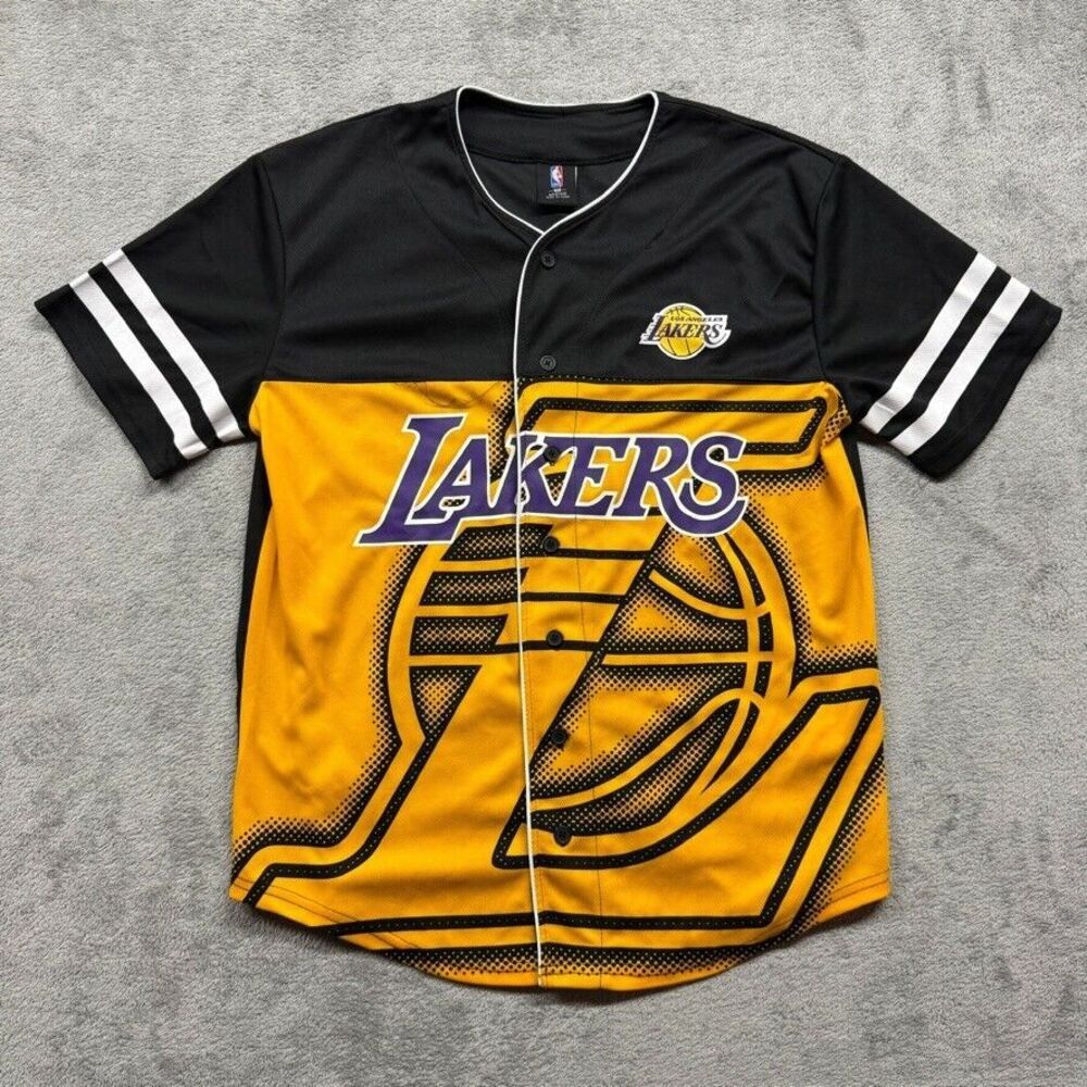 Los Angeles Lakers #48 Jersey Womens‎ Color Block Logo Strips Medium UNK NBA